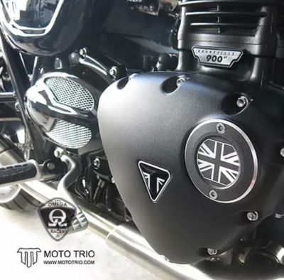 トライアンフ純正 クラッチカバーバッチ ブラック | バイクカスタム