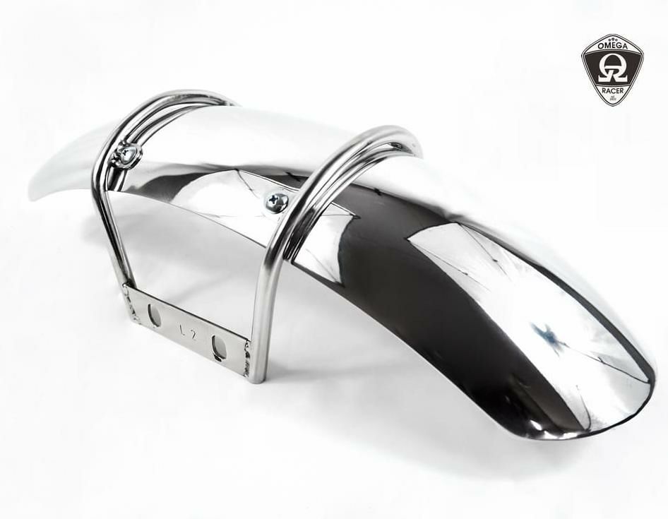 W400、W650、W800 クラシック アルミ フロントフェンダー オメガ 