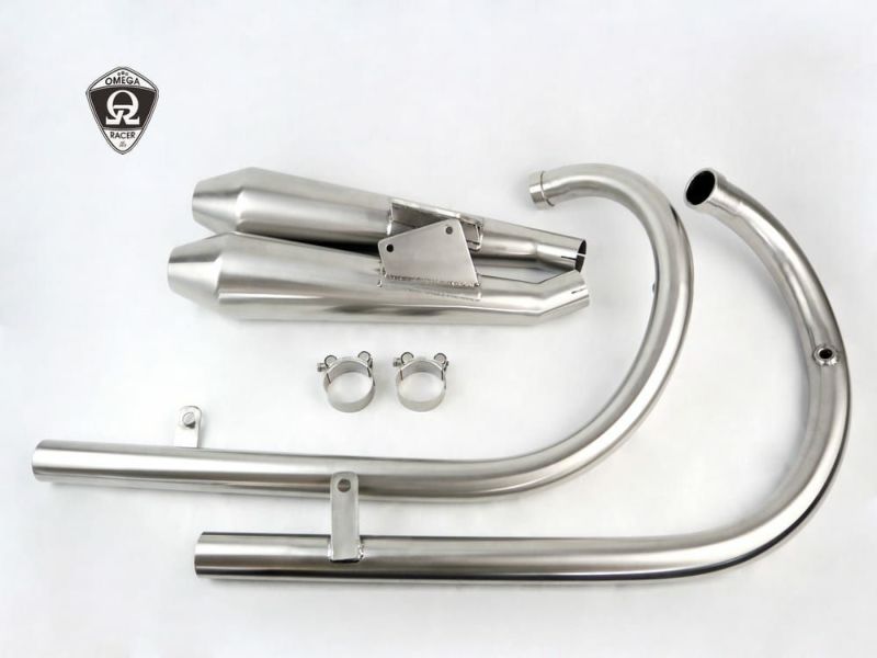 本日まで　最終値下げ　Ｗ800　オメガレーサー　エキパイ　メッキ motoparts_km144-800plus
