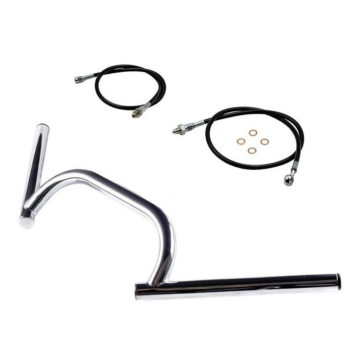 トライアンフ 水冷ボンネビル T120 カフェ ハンドルバー KIT クローム ブリティッシュカスタム | バイクカスタムパーツ専門店  モトパーツ(MOTO PARTS)