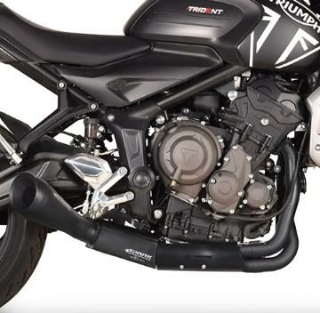 トライデント660 Trident660 フルエキゾースト マフラー Eマーク付き  60'S ブラック Spark スパーク
