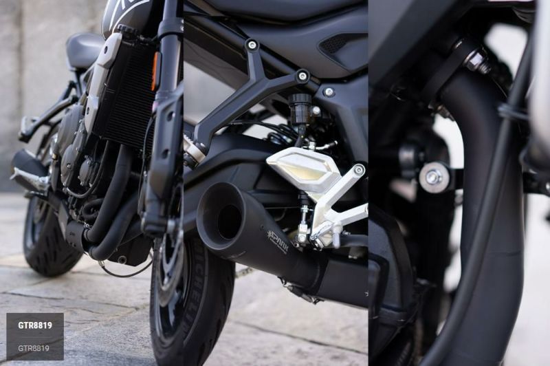 トライデント660 Trident660 フルエキゾースト マフラー Eマーク付き