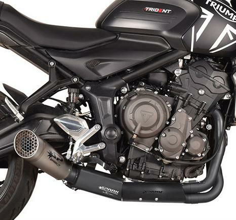 トライデント660 Trident660 フルエキゾースト マフラー Eマーク付き 