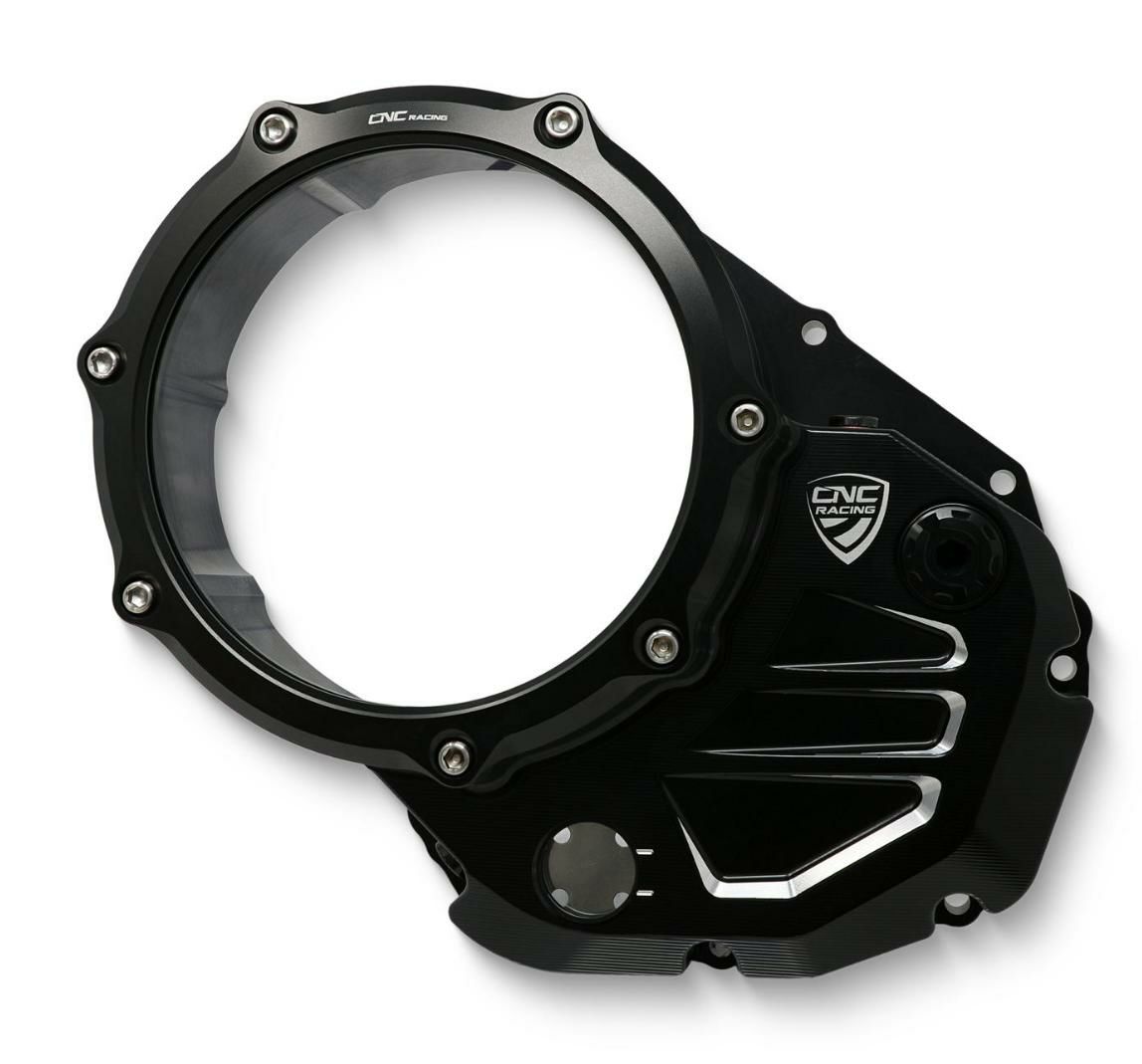 CNC Racingタイミングベルトカバー ブラック/レッド モンスター