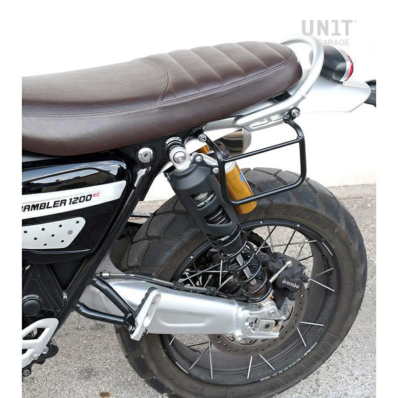 Triumph Scrambler 1200XC、1200XE 左サブフレーム（バッグ