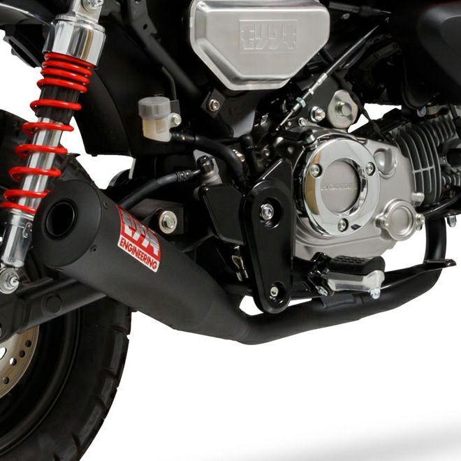 HONDA Monkey125 フルエキゾースト メガホンマフラー ブラック 