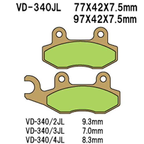 ベスラ VD-340/4JL シンタードメタルパッド JL