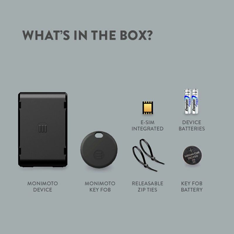 モニモト 7 GPS トラッカー バイク自動車 盗難防止 Monimoto 7 Monimoto 7 バイク用 盗難対策スマートトラッカー - MONIMOTO