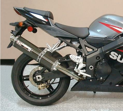 スズキ GSX-R600/750 04-05 TRS カーボン スリップオン マフラー 
