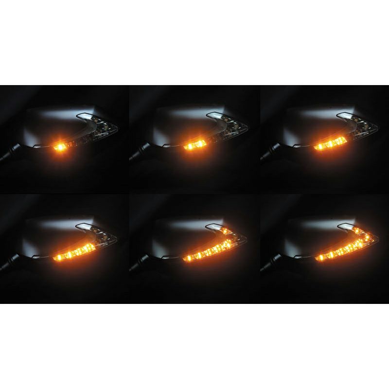 キジマ　ウィンカーミラー　TECH07 KIJIMA キジマ 汎用 TECH07 シャフトタイプミラー＆LEDウインカー 左右