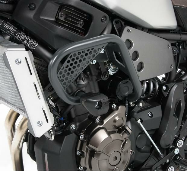 XSR700 16-21 エンジンガード アンスラサイトパッド付 ヘプコ 