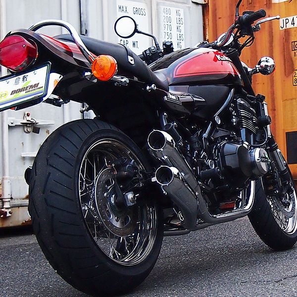 カワサキ Z900RS/CAFE 18-21 4本出しマフラー(JMCA認証) クローム 
