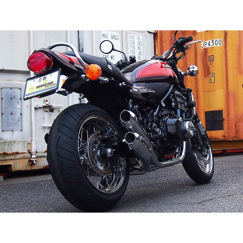 カワサキ Z900RS/CAFE 18-21 4本出しマフラー(JMCA認証) クローム 
