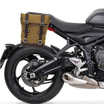 トライアンフ トライデント660 キャンバスサイドパニア30L(ベージュ