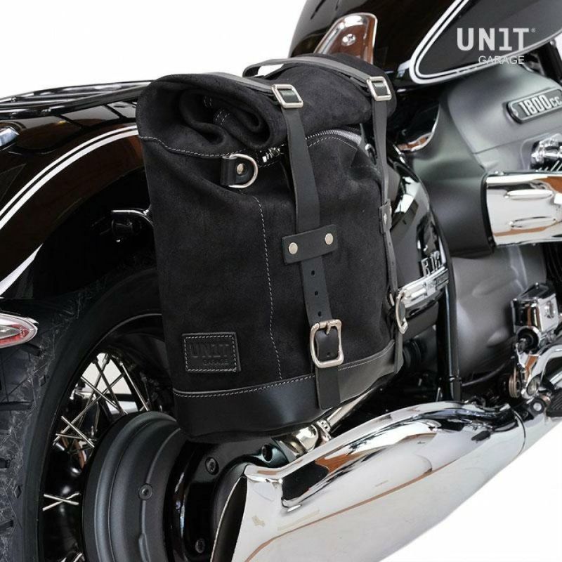 BMW R18 サイドバッグ WAXスウェード ジェットブラック 10-14L
