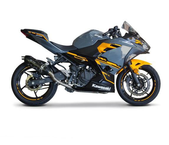 ニンジャ400 S1R ブラックカーボン フルエキゾーストマフラー