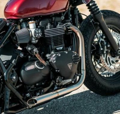 安心の関税送料込み triumph ボンネビル ボバー 左側マフラー