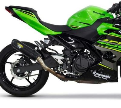 ニンジャ400 18-22 S1R ブラック/アルミ スリップオンマフラー