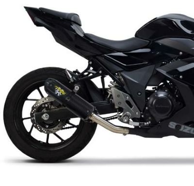GSX250R 17-22 S1R ブラック/アルミ スリップオンマフラー Two