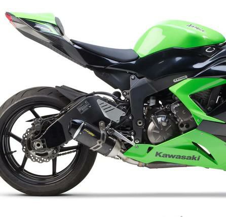 ZX-6RR 09-22 S1R カーボン スリップオンマフラー Two Brothers 