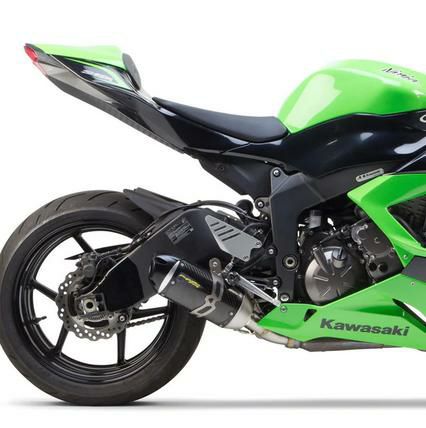 ZX-6RR 09-22 S1R ブラック/アルミ スリップオンマフラー Two 