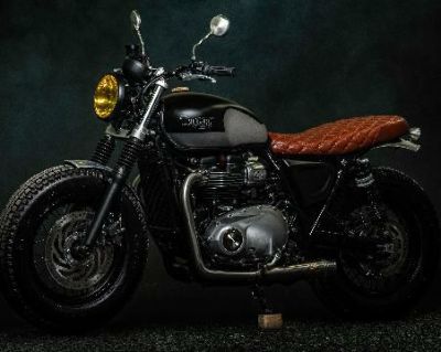 トライアンフ スピードツイン900/ストリートツイン ブラウンサドル  FCRオリジナル