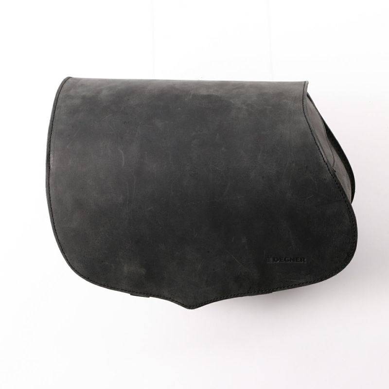 カワサキ Z900RS/CAFE レザーサドルバッグ 9L ブラック DEGNER