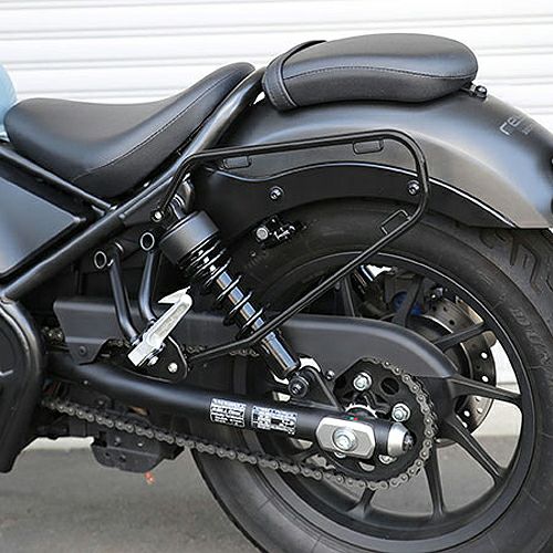 ホンダ レブル 250/500 サドルバッグサポート（左側）マットブラック 
