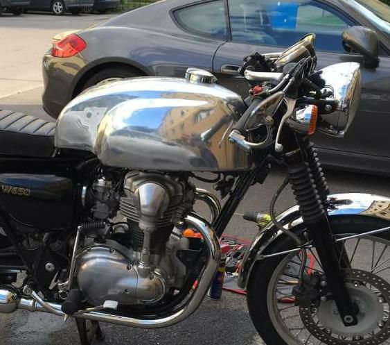 Kawasaki W650 アルミ タンク 
