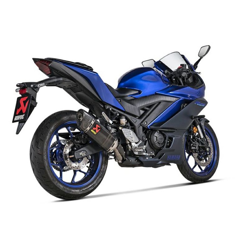 ヤマハ YZF-R25、YZF-R3、MT-25、MT-03 カーボンスリップオンマフラー 