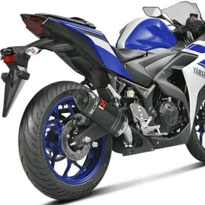 ヤマハ 2022 YZF-R25、MT-25 カーボンスリップオンマフラー ...