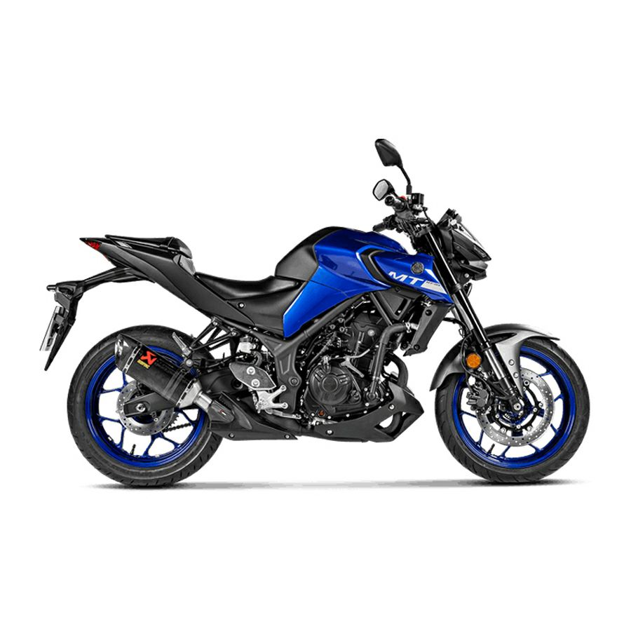 ヤマハ 2022 YZF-R25、MT-25 カーボンスリップオンマフラー(JMCA 
