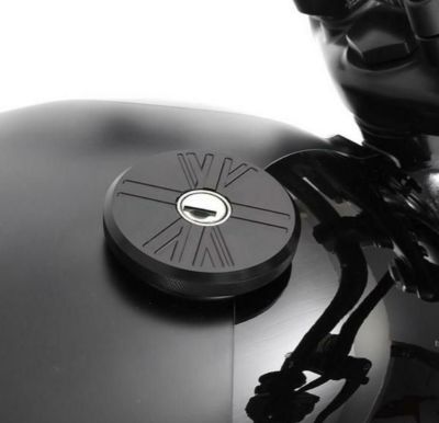 Motone カスタムガスキャップ、フュエルキャップ Motone(モートーン) ガスキャップ ブラック/フラット