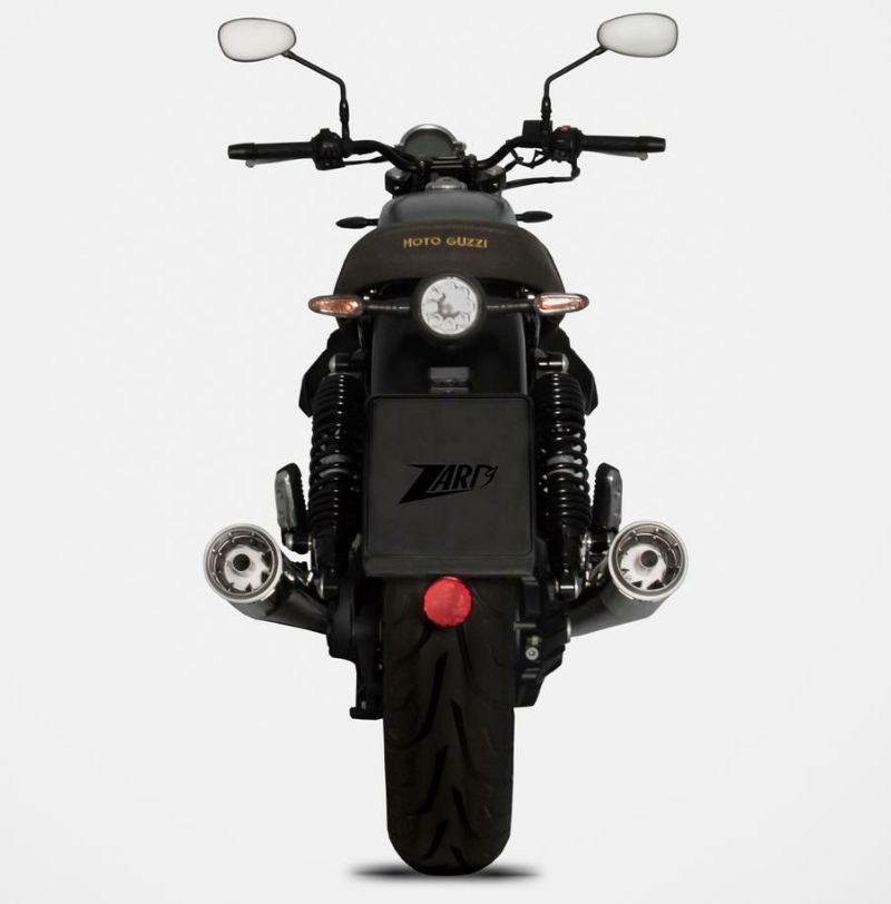 MOTO GUZZI(モトグッチ) V7 850 レーシングスリップオンマフラー ミラーポリッシュ ZARD | バイクカスタムパーツ専門店  モトパーツ(MOTO PARTS)