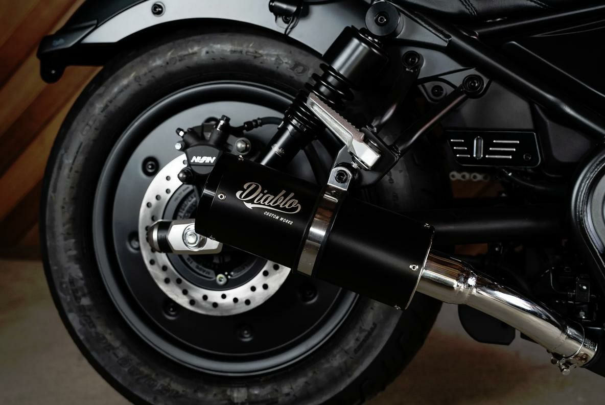 レブル250/300/500 スリップオンマフラー ディアブロカスタム K-SPEED 