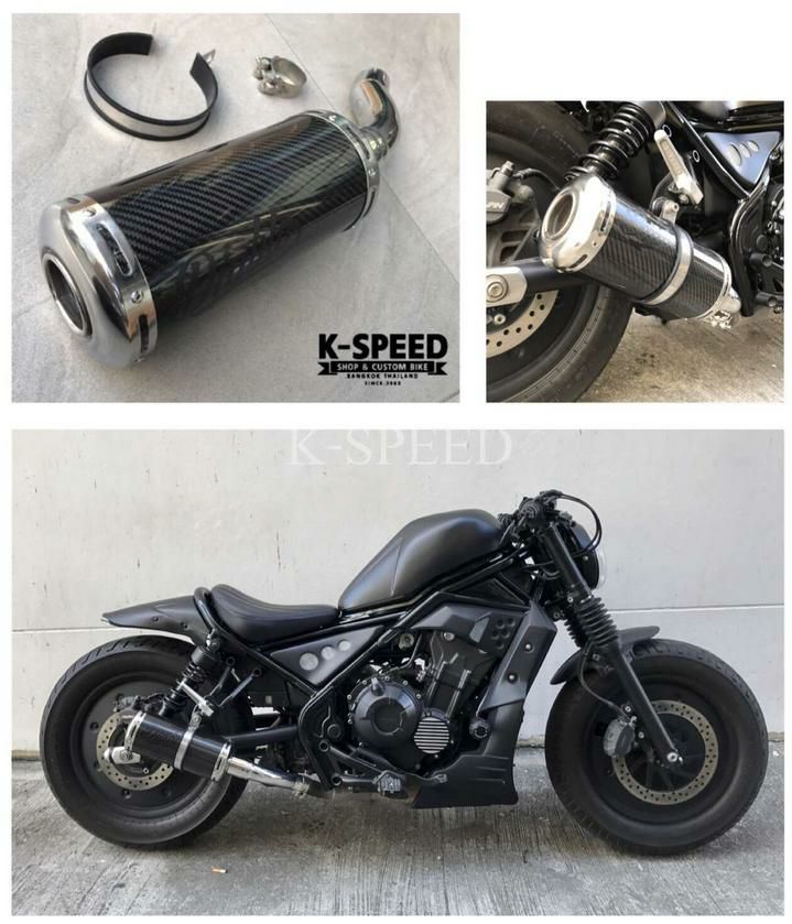 レブル500 スリップオンマフラー カーボン ディアブロカスタム K-SPEED 
