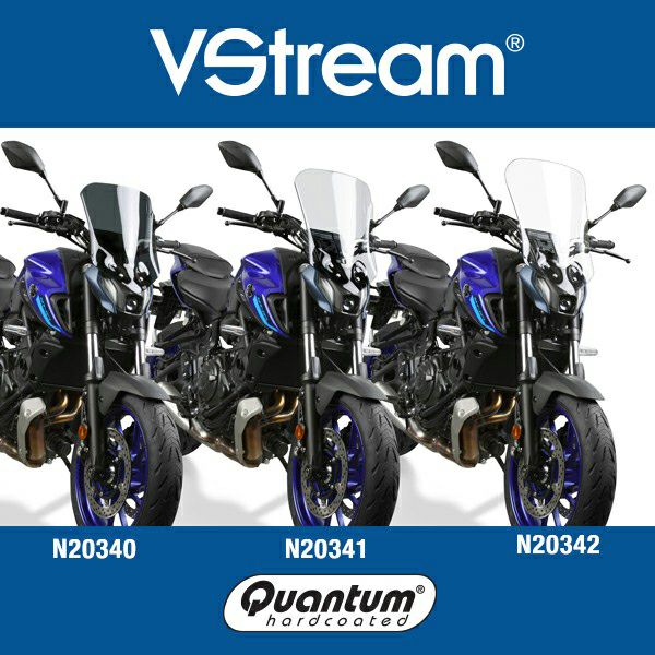 ヤマハ MT-07 VStream トール スクリーン ウインドシールド クリア