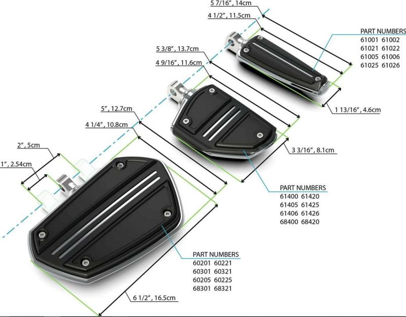 ゴールドウイング GL1800 F6B 2001-2018- ステップ フットペグ