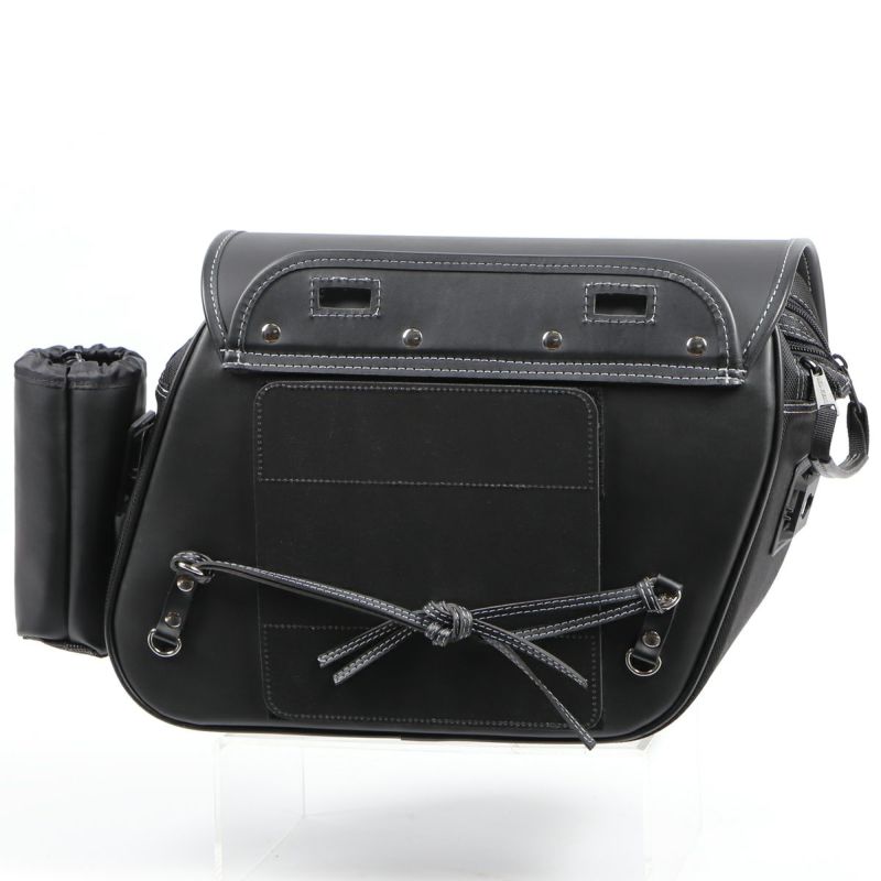 DEGNER 容量可変式 13～17L ナイロンサドルバッグ NB-194(ブラック