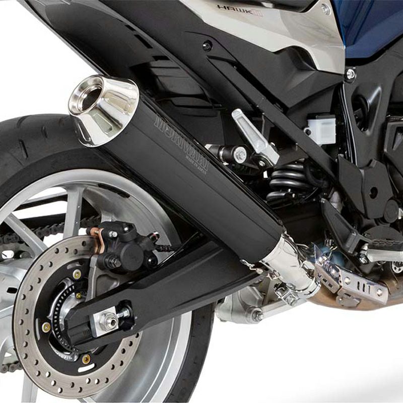 ホンダ HAWK11 NEO CLASSIC スリップオンマフラー JMCA(ブラックパール