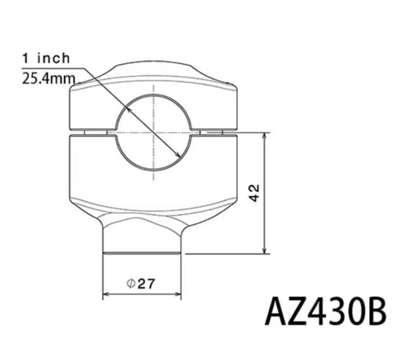 トライアンフ ボンネビルT100/T120 ハンドルバーライザー クランプ径25.4mm リゾマ | バイクカスタムパーツ専門店 モトパーツ(MOTO  PARTS)