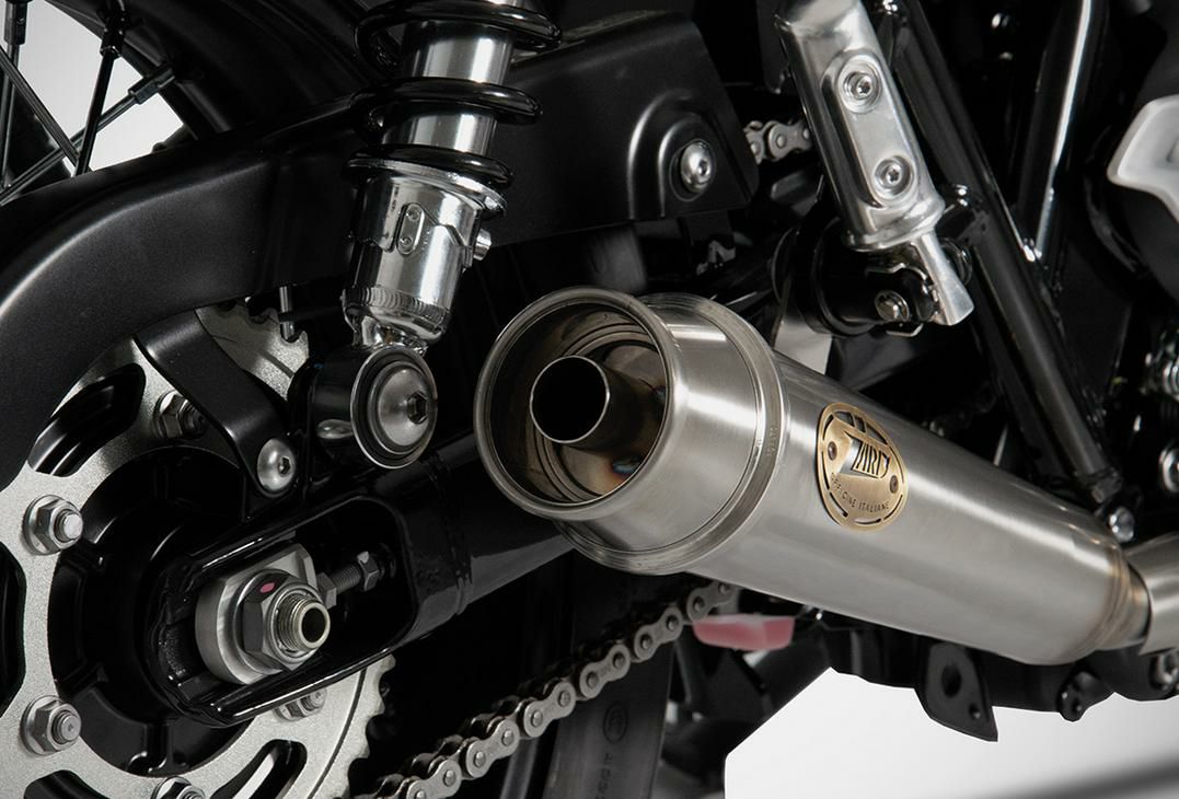 ボンネビル T100/T120 2016- スリップオンマフラー Eマーク付き ZARD 