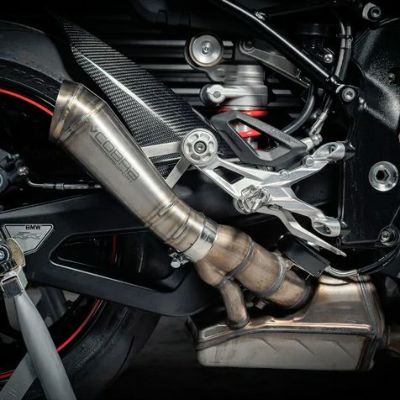 Lextek ステンレス/カーボンチップ ヘキサゴナルサイレンサー S1000RR