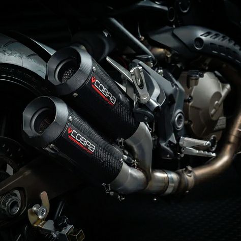 Ducati モンスター821 2014-17 スリップオンマフラー カーボン