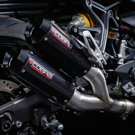 Ducati モンスター821 2018-20 スリップオンマフラー カーボン