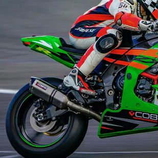 カワサキ ZX-10R 2017-20 スリップオンマフラー チタン リンクパイプ付き  