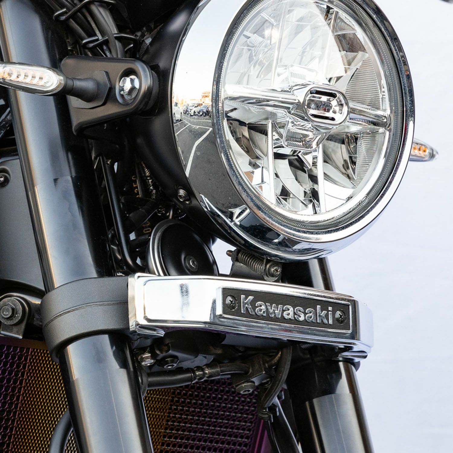 送料込！ KAWASAKI カワサキ 純正 タンクエンブレム クラシック 2枚 型どっ