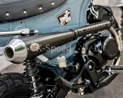 Dax 125 ステンレスマフラー DX008 オールブラック K-SPEED | バイク ...