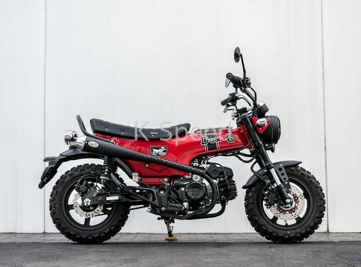 Dax 125 ステンレスマフラー DX008 オールブラック K-SPEED | バイク 