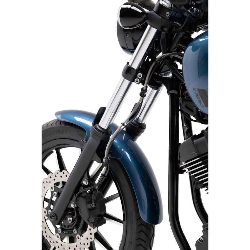 フロントブレーキホースキット クリアホース ブルー/レッド アルミ FJR1300 01〜05年 ※ABS不可  スウェッジライン（SWAGE-LINE）：バイク用品・パーツのゼロカスタム - バイク用品